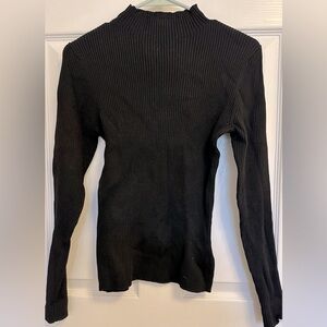 H&M black ribbed turtleneck sweater